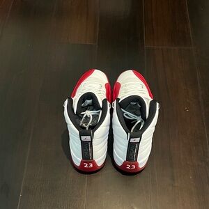 Jordan Retro High White and Red Sneakers
